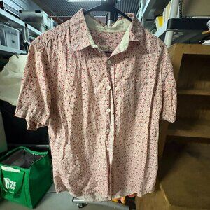 Barque New York Short-Sleeve Button Down, Size L